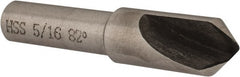 Interstate - 5/16" Head Diam, 1/4" Shank Diam, 1 Flute 82° High Speed Steel Countersink - Benchmark Tooling