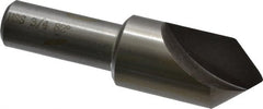 Interstate - 3/4" Head Diam, 1/2" Shank Diam, 1 Flute 82° High Speed Steel Countersink - Benchmark Tooling