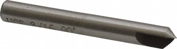 Interstate - 3/16" Head Diam, 3/16" Shank Diam, 1 Flute 90° High Speed Steel Countersink - Benchmark Tooling