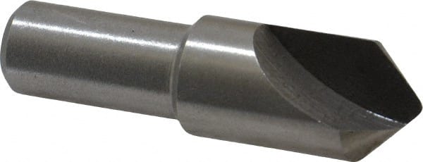 Interstate - 5/8" Head Diam, 1/2" Shank Diam, 1 Flute 90° High Speed Steel Countersink - Benchmark Tooling