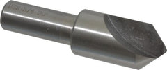 Interstate - 3/4" Head Diam, 1/2" Shank Diam, 1 Flute 90° High Speed Steel Countersink - Benchmark Tooling