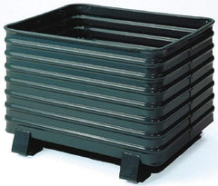 Steel King - 41-1/2" Long x 48" Wide x 28-1/2" High Steel Bin-Style Bulk Container - 4,000 Lb. Load Capacity - Benchmark Tooling