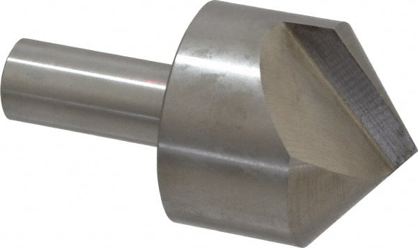 Interstate - 2" Head Diam, 3/4" Shank Diam, 1 Flute 100° High Speed Steel Countersink - Benchmark Tooling