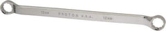 Proto - 12mm x 13mm 12 Point Offset Box Wrench - Double End, 8-7/8" OAL, Steel, Polished Finish, 7.5° Offset - Benchmark Tooling