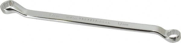 Proto - 12mm x 14mm 12 Point Offset Box Wrench - Double End, 9-1/16" OAL, Steel, Polished Finish, 7.5° Offset - Benchmark Tooling