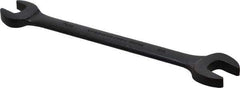 Proto - 7/16" x 1/2" Standard Open End Wrench - 6-7/16" OAL, Double End, Black Finish, 15° Head Angle - Benchmark Tooling