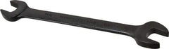 Proto - 9/16" x 5/8" Standard Open End Wrench - 7-47/64" OAL, Double End, Black Finish, 15° Head Angle - Benchmark Tooling