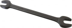 Proto - 5/8" x 3/4" Standard Open End Wrench - 8-43/64" OAL, Double End, Black Finish, 15° Head Angle - Benchmark Tooling