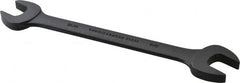 Proto - 11/16" x 3/4" Standard Open End Wrench - 8-63/64" OAL, Double End, Black Finish, 15° Head Angle - Benchmark Tooling