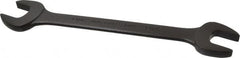 Proto - 1-1/16" x 1-1/8" Standard Open End Wrench - 12-3/8" OAL, Double End, Black Finish, 15° Head Angle - Benchmark Tooling