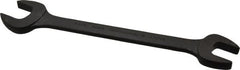 Proto - 1-1/16" x 1-1/4" Standard Open End Wrench - 13-43/64" OAL, Double End, Black Finish, 15° Head Angle - Benchmark Tooling