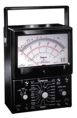 Simpson Electric - 12206, 1,000 VAC/VDC, Analog Manual Ranging Multimeter - 200 Ohm, Measures Voltage, Current, Resistance - Benchmark Tooling