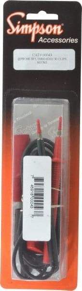 Simpson Electric - Electrical Test Equipment Probe Set - Use with Analog Multimeters - Benchmark Tooling