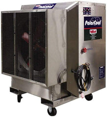 RollSeal - 48" Blade, 1-1/2 hp, 18,000 CFM Evaporative Cooler - 11 Amp Rating, 240 Volts, Single Speed - Benchmark Tooling