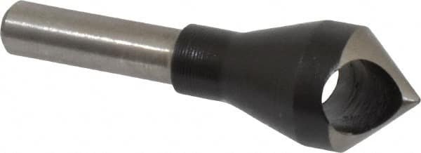 Interstate - 1/4" Shank Diam, 0 Flute 82° High Speed Steel Countersink - Benchmark Tooling