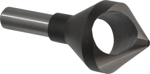 Interstate - 1/2" Shank Diam, 0 Flute 82° High Speed Steel Countersink - Benchmark Tooling