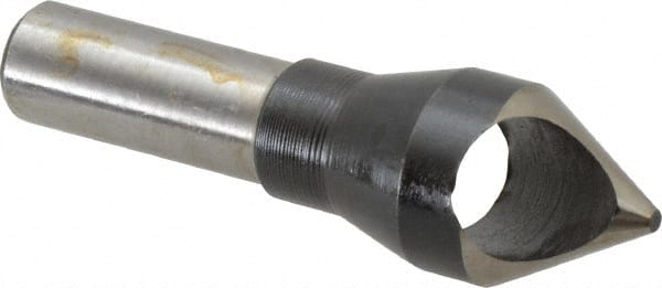 Interstate - 1/2" Shank Diam, 0 Flute 60° High Speed Steel Countersink - Benchmark Tooling