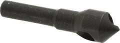 Interstate - 1/4" Shank Diam, 0 Flute 90° High Speed Steel Countersink - Benchmark Tooling