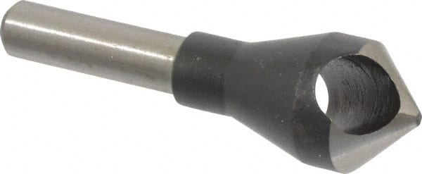 Interstate - 1/4" Shank Diam, 0 Flute 90° High Speed Steel Countersink - Benchmark Tooling