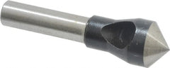 Interstate - 1/4" Shank Diam, 0 Flute 100° High Speed Steel Countersink - Benchmark Tooling