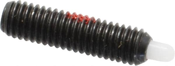 Gibraltar - M5 x 0.8, 19mm Thread Length, 3mm Plunger Projection, Steel Threaded Spring Plunger - 2.36mm Max Plunger Diam, 19mm Plunger Length, 1.3 Lb Init End Force, 2.7 Lb Final End Force, 2.5mm Hex - Benchmark Tooling