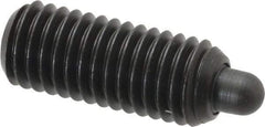 Gibraltar - 1/2-13, 1-1/4" Thread Length, 1/4" Plunger Projection, Steel Threaded Spring Plunger - 1/4" Max Plunger Diam, 1-1/4" Plunger Length, 6.6 Lb Init End Force, 17.4 Lb Final End Force, 1/4" Hex - Benchmark Tooling