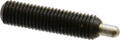 Gibraltar - 1/4-28, 1" Thread Length, 3/16" Plunger Projection, Steel Threaded Spring Plunger - 0.118" Max Plunger Diam, 1" Plunger Length, 1 Lb Init End Force, 4 Lb Final End Force, 5/64" Hex - Benchmark Tooling