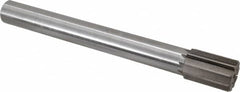 Interstate - 1-1/2" Diam, 1.248 to 1.25" Max Diam Straight Shank, 2-1/8" Flute Length, Machine Expansion Reamer - Straight Flute, 12-1/2" OAL, Right Hand Cut, 10 Flutes, High Speed Steel, Bright Finish - Benchmark Tooling