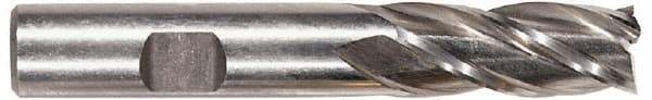 Hertel - 15/16", 1-7/8" LOC, 7/8" Shank Diam, 4-1/8" OAL, 4 Flute, High Speed Steel Square End Mill - Single End, Uncoated - Benchmark Tooling