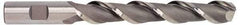 Hertel - 3/4", 4" LOC, 3/4" Shank Diam, 6-1/4" OAL, 2 Flute, High Speed Steel Square End Mill - Single End, Uncoated, Spiral Flute, 42° Helix, Centercutting, Right Hand Cut, Right Hand Flute - Benchmark Tooling