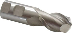 Hertel - 1-1/4", 2" LOC, 1-1/4" Shank Diam, 4-1/2" OAL, 2 Flute, High Speed Steel Square End Mill - Uncoated, 42° Helix, Centercutting, Right Hand Cut - Benchmark Tooling