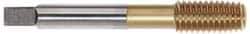 Accupro - #10-32 UNF H5 Thread Limit Bottoming Thread Forming Tap - Powdered Metal High Speed Steel, TiCN Finish, 2-3/8" OAL - Benchmark Tooling