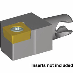 Kennametal - Right Hand Cut, Size KM12, CC..09T308 Insert Compatiblity, Modular Turning & Profiling Cutting Unit Head - 8mm Ctr to Cutting Edge, 15mm Head Length - Benchmark Tooling