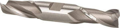 Hertel - 11/16", 1-5/16" LOC, 3/4" Shank Diam, 5" OAL, 2 Flute, High Speed Steel Square End Mill - Double End, Uncoated, Spiral Flute, 30° Helix, Centercutting, Right Hand Cut, Right Hand Flute - Benchmark Tooling