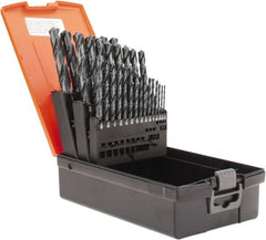 Drill Bit Set: Jobber Length Drill Bits, 29 Pc, 118 °, High Speed Steel Oxide, Standard, Straight Shank