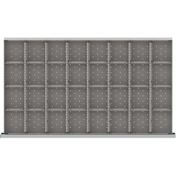 LISTA - 32-Compartment Drawer Divider Layout for 3.15" High Drawers - Benchmark Tooling