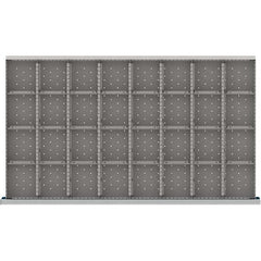 LISTA - 32-Compartment Drawer Divider Layout for 3.15" High Drawers - Benchmark Tooling