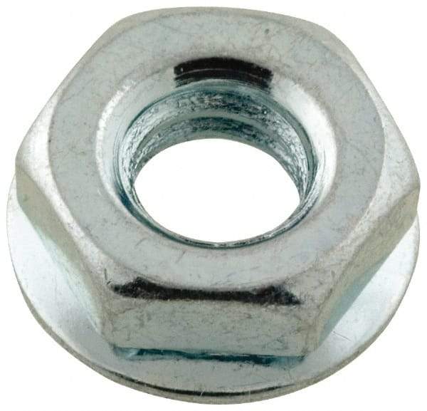 Value Collection - #8-32, Zinc Plated, Steel Hex Nut with Conical Washer - 3/8" Washer Diam, 11/32" Width Across Flats - Benchmark Tooling