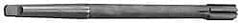 Made in USA - 1-3/8" Diam, 1" Max Diam 4MT Morse Taper Shank, 2" Flute Length, Machine Expansion Reamer - Straight Flute, 12" OAL, Right Hand Cut, 8 Flutes, High Speed Steel, Bright Finish - Benchmark Tooling