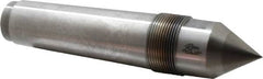 Riten - 1-3/4" Head Diam, Carbide-Tipped Steel Standard Point Solid Dead Center - 5MT Morse Taper, 1-3/4" Point Diam, 2-1/2" Point Length, 3-21/32" OAL - Benchmark Tooling