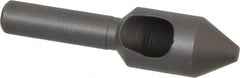 Weldon - 7/16" Head Diam, 1/4" Shank Diam, 60° High Speed Steel Countersink - Bright Finish, 1-3/4" OAL, Single End, Straight Shank, Right Hand Cut - Benchmark Tooling