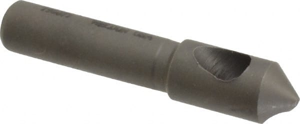 Weldon - 19/64" Head Diam, 1/4" Shank Diam, 82° High Speed Steel Countersink - Benchmark Tooling