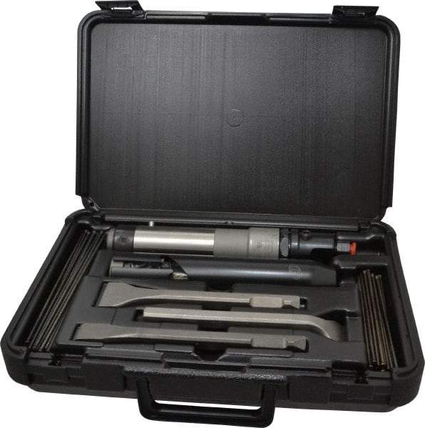 Ingersoll-Rand - 4,000 BPM, 1/4 NPT Inlet, Pneumatic Chiseling Hammer - 9 Inch Long, 368 LPM - Benchmark Tooling