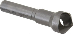 Weldon - 7/16" Head Diam, 1/4" Shank Diam, 100° High Speed Steel Countersink - Benchmark Tooling