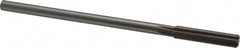 Made in USA - 3/8" High Speed Steel 6 Flute Chucking Reamer - Straight Flute, 0.3105" Straight Shank, 1-3/4" Flute Length, 7" OAL - Benchmark Tooling