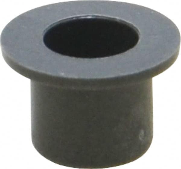 Igus - 3/16" Inside x 1/4" Outside Diam, Thermoplastic Sleeve Bearing - 3/8" Outside Diam, 0.032" Flange Thickness, 1/4" OAL - Benchmark Tooling