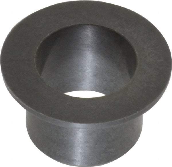 Igus - 1/2" Inside x 19/32" Outside Diam, Thermoplastic Sleeve Bearing - 7/8" Outside Diam, 0.046" Flange Thickness, 1/2" OAL - Benchmark Tooling