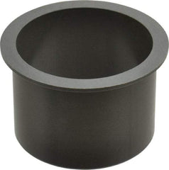 Igus - 2-1/2" Inside x 2-11/16" Outside Diam, Thermoplastic Sleeve Bearing - 3-1/8" Outside Diam, 0.093" Flange Thickness, 2" OAL - Benchmark Tooling