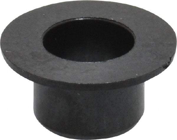 Igus - 1/4" Inside x 5/16" Outside Diam, Thermoplastic Sleeve Bearing - 1/2" Outside Diam, 0.032" Flange Thickness, 1/4" OAL - Benchmark Tooling