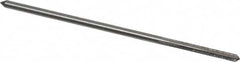 Interstate - 1/8" High Speed Steel Chucking Reamer - Straight Flute, Straight Shank, 7/8" Flute Length, 3-1/2" OAL - Benchmark Tooling